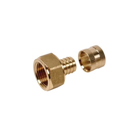 Gerader PER-Schlauchanschluss mit Gleitfunktion – Festes Weibchen 12x17 – Ø12