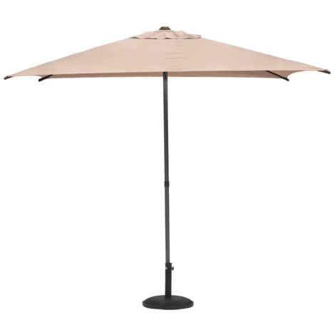 Gerader - quadratischer Sonnenschirm SOYA Weizengelb - 2,5 × 2,5 m - Stahl - Polyester