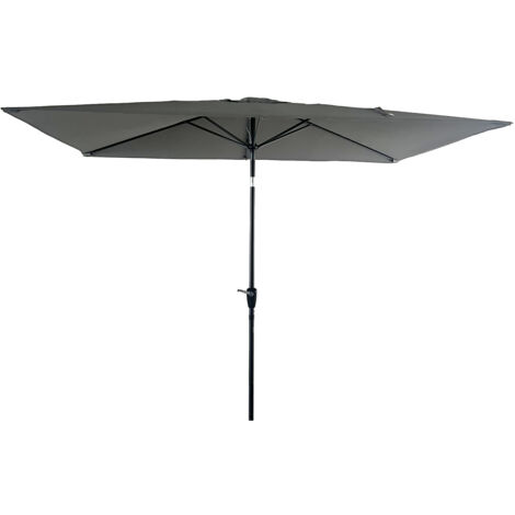 Gerader Sonnenschirm HAPUNA rechteckig 2x3m grau