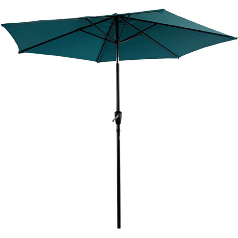 HAPPY GARDEN Gerader Sonnenschirm HAPUNA rund 2,70m Durchmesser blau