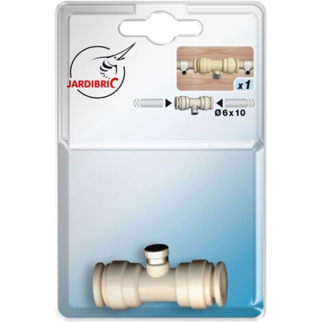 Gerader Sprühanschluss ø6x10mm verchromte Düse