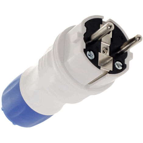 GERADER STECKER 2P+Z, 16A EXTREM UNI IP54 GRAU-BLAU - E+97-9760