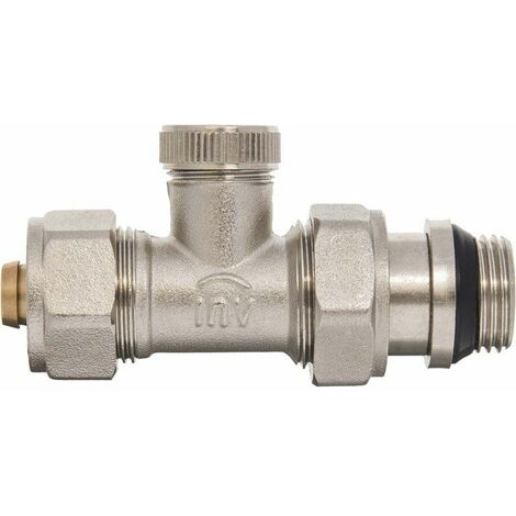 Ultraheat Manuelles Heizkörperventil Gerade + Absperrschild | 15 Mm, Chrom | Für Alle Heizkörper & Handtuchhalter