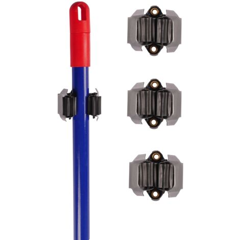Gerätehalter 3er-Set Wandhalter für Gartengeräte Besenhalter Gerätehalterung