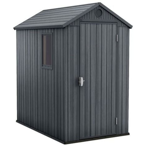 CHALET & JARDIN Keter Darwin 46 Gartenhaus - 125,8x184,5x205 cm - Graue Holzoptik