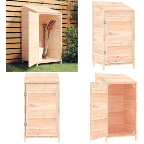 Geräteschuppen 55x52x112 cm Massivholz Tanne - Holz Gartenhaus - Holzshed - Geräteschuppen - Gartenablage - Werkzeuglager - Home & Living