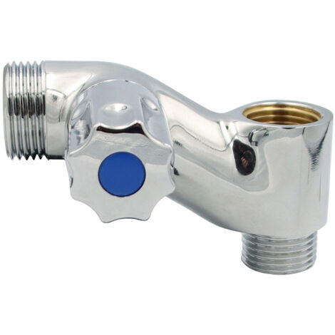 Geräteventil F 3/4" AG Wandanschluss x 1/2" IG und 1/2" AG Abgang