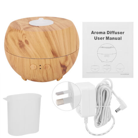 Geräuschloser Diffusor für ätherische Öle mit Luftreiniger für Büro und Zuhause, 100-240 V (AU-Stecker, Lichtfarbe)