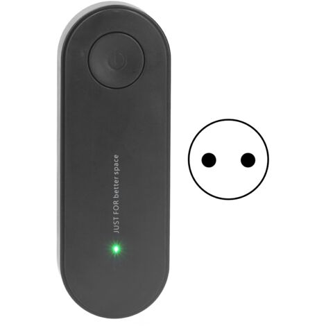 Geräuschloser Negativ-Ionen-Luftreiniger, anionischer Luftkühler für Klimaanlagen (90–240 V), EU-Stecker, schwarz
