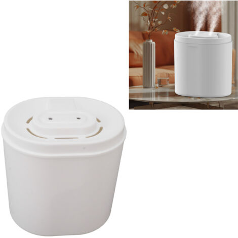 Geräuschloser Ultraschall-Luftbefeuchter: Zwei Sprühfunktionen, 6 l, USB-Anschluss, ABS-Gehäuse, Durchmesser 22,5/17,2/22,5 cm, inklusive 2 Filtern und Schutzkappen