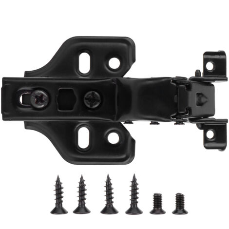 Geräuschloses hydraulisches Türscharnier aus kaltgewalztem Stahl für Schränke und Kleiderschränke, schwarze Beschläge