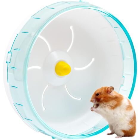 Geräuschloses Laufrad aus Kunststoff für Hamster, transparentes Spielzeug mit rutschfester Oberfläche für kleine Nagetiere