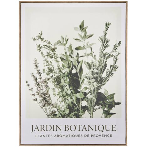 Gerahmte bedruckte Leinwand Cecilia grün 45x60cm - Atmosphera créateur d'intérieur