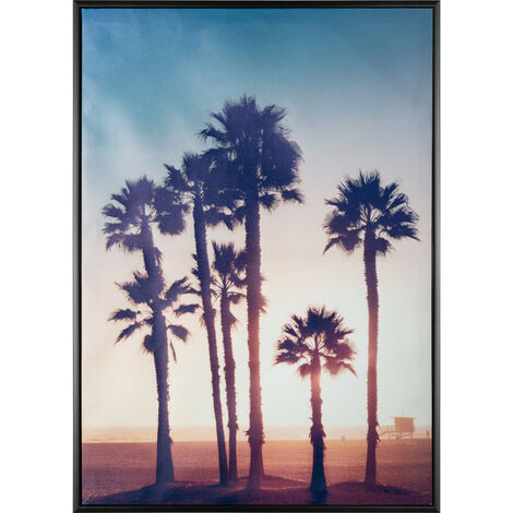 Gerahmter Leinwanddruck Reise und Flucht 50 x 70 cm atmosphera - Palme