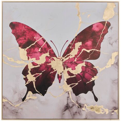 Gerahmtes gedrucktes Leinwandbild Hilo 60x60cm -