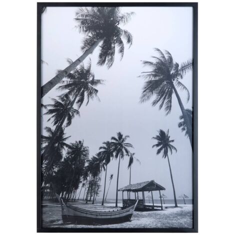 Gerahmtes Poster Ayu schwarz-weiß 70x100cm - Atmosphera créateur d'intérieur