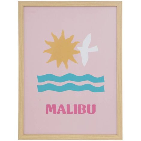 Gerahmtes Poster Libe 30x40cm Malibu - Atmosphera créateur d'intérieur