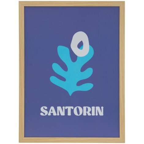 Gerahmtes Poster Libe 30x40cm Santorin - Atmosphera créateur d'intérieur