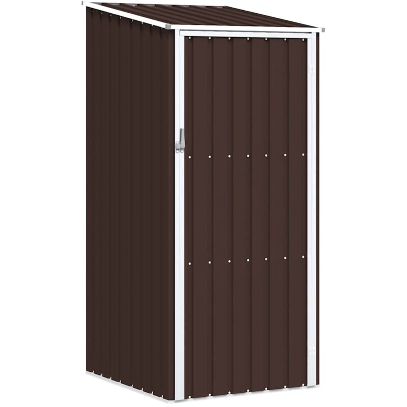 Gerätehaus Braun 87x98x159 Cm Verzinkter Stahl - Vidaxl