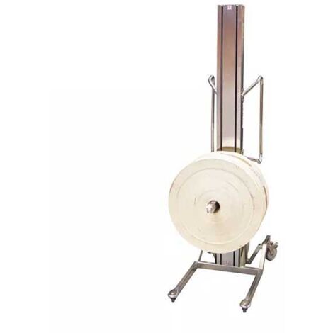 Gerbeur INOX semi-électrique avec éperon pour bobine - Levée max  1600mm - Charge max 150kg