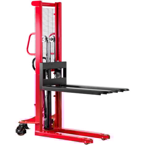 Gerbeur manuel 1000kg hauteur de levage 1600mm mât simple MW Tools MS1016