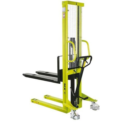 Gerbeur manuel 1000kg - Levée max 1510mm - Fourches 1150x550mm - HB310000000