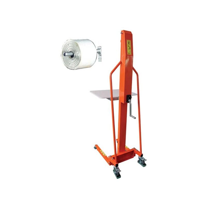 Matisère - Gerbeur manuel avec porte bobine axe - Charge max 200kg - Levée maxi 1500mm - M200AXE