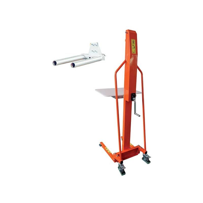 Matisère - Gerbeur manuel avec porte bobine double axe - Charge max 200kg - Levée maxi 1500mm - M200DOUBLEAXE