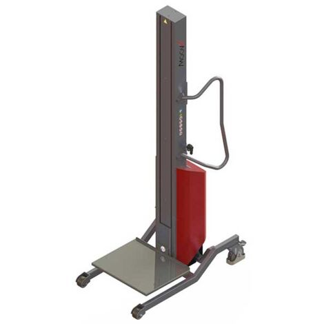 Gerbeur porte fûts semi électrique plateau inox - Charge max 100kg - Levée max 1600mm - Agroalimentaire, chimie - 8091000008