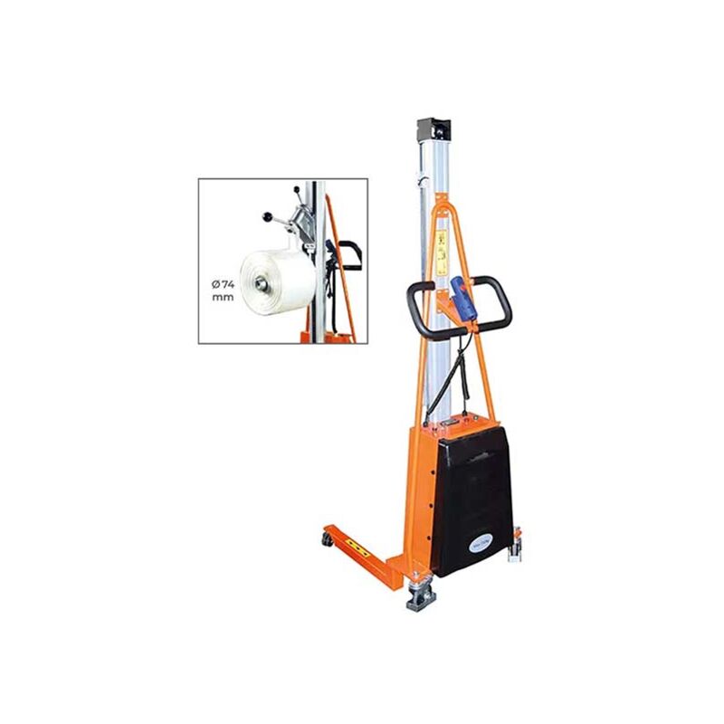 Matisère - Gerbeur semi-électrique porte bobine rotatif - Charge max 100kg - E100/ROTATOR