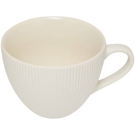 Geriffelte Tasse Strata weiß - Atmosphera créateur d'intérieur