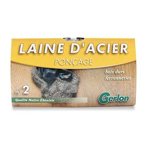 GERLON LAINE D'ACIER - N°2 - ETUI DE 200 G GRIS E202