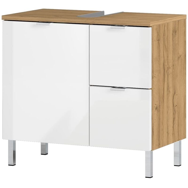 

Armario base lavabo GW-Mauresa 60x34x56 cm grafito y roble - Multicolor - Germania