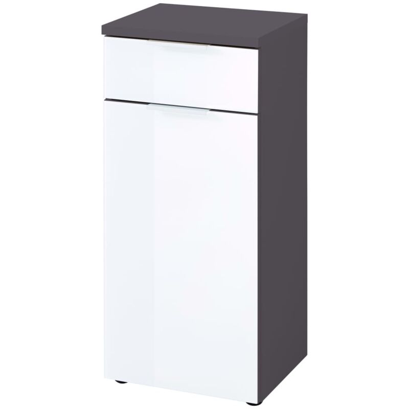 

Armario base para baño GW-Pescara blanco y grafito - Blanco - Germania