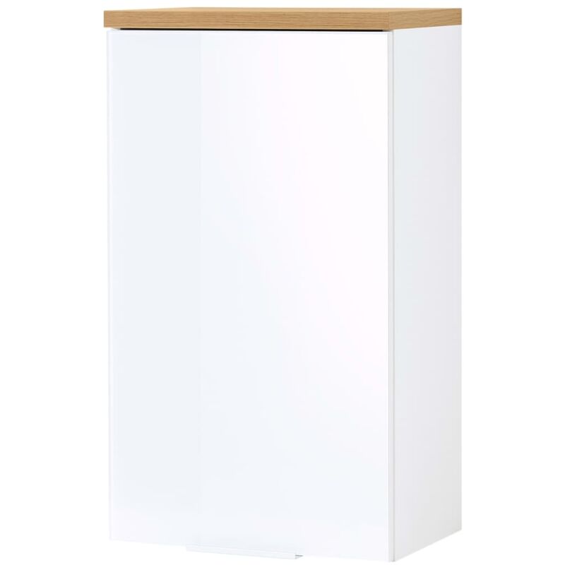 

Armario de pared para baño GW-Pescara blanco Navarra y roble - Blanco - Germania
