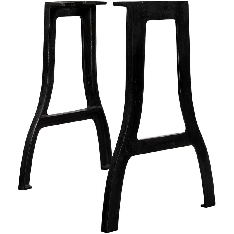 Vidaxl - Pied de table de salle à manger 2 pcs Cadre en A Fonte