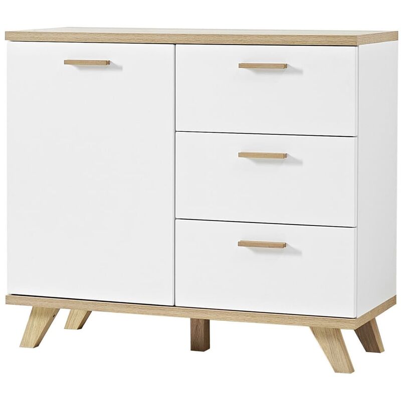 

Cajonera GW-Oslo blanco y roble - Antracita - Germania