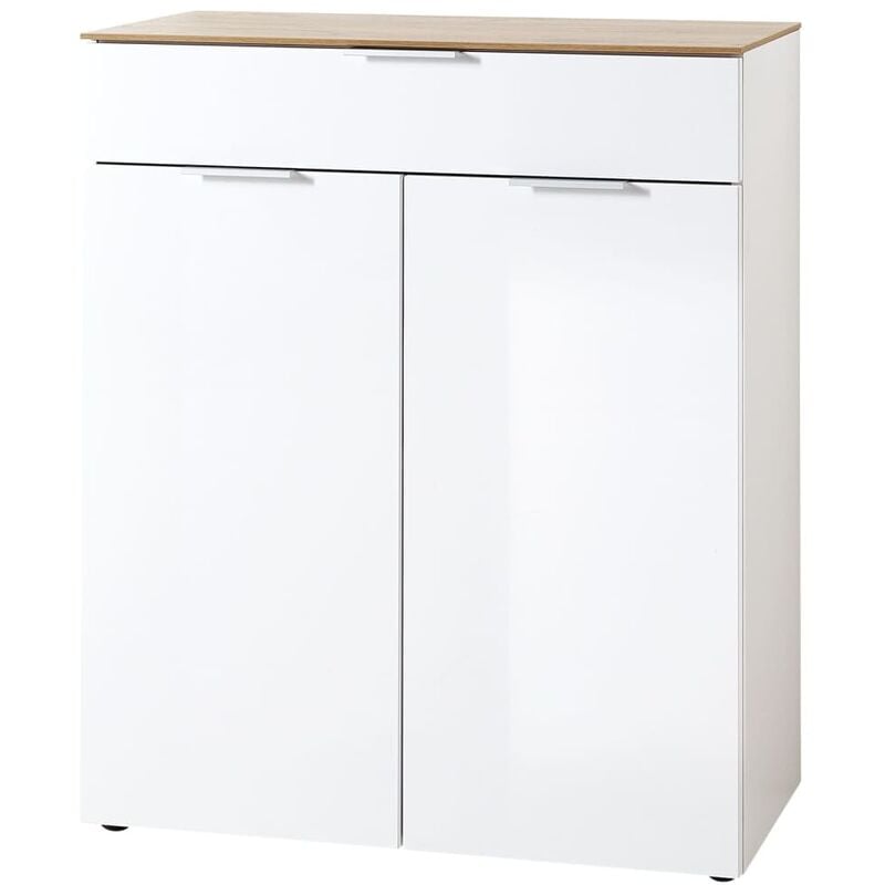 

Cajonera GW-Oslo blanco y roble - Blanco - Germania