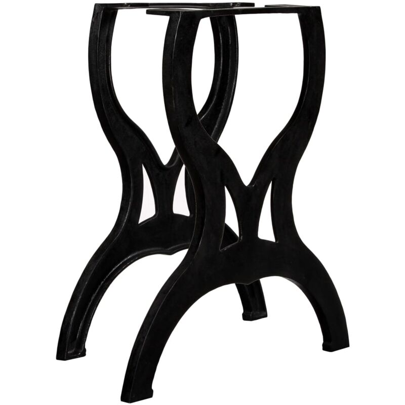 

vidaXL Patas de Mesa de Comedor en X 2 Unidades - Negro