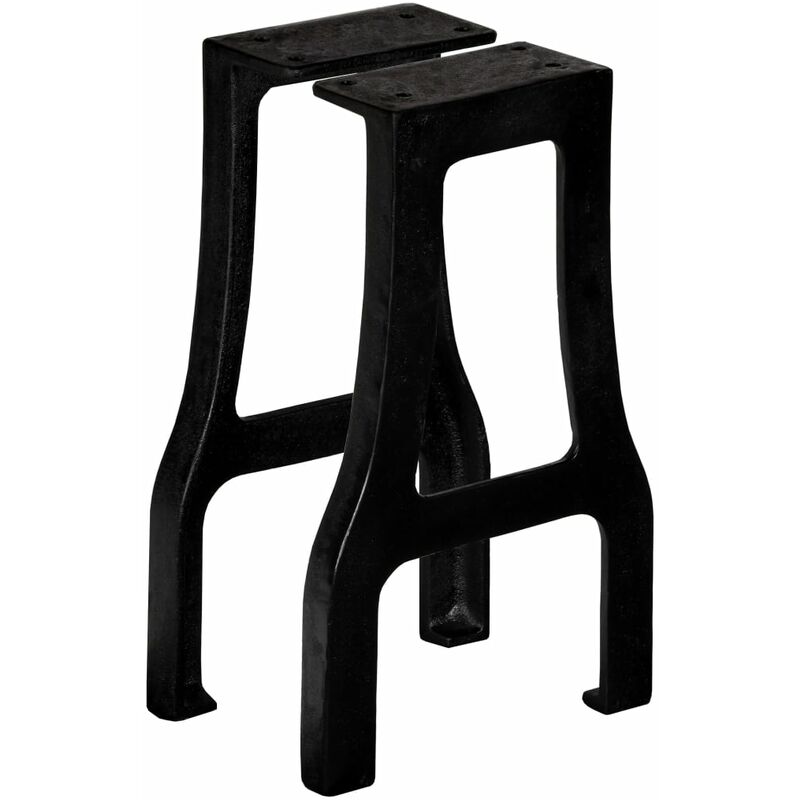 

vidaXL Patas de Banca en A 2 Unidades - Negro