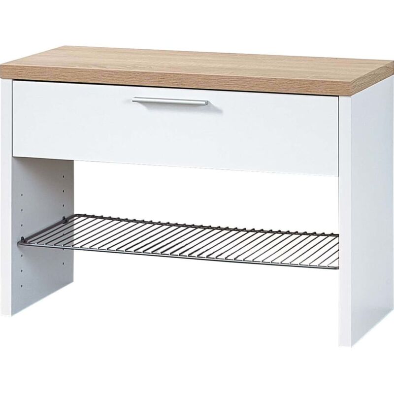 

Banco zapatero Top blanco y roble Sonoma 3192-178 - Blanco - Germania