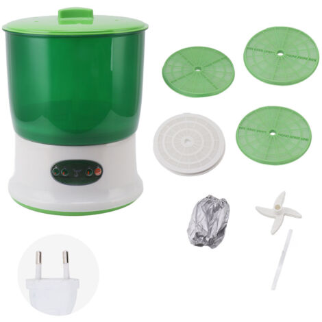 Germes de soja Machine 3 couches contrle automatique germes de soja poussent Kit de germination pour cuisine à domicile prise ue 220V