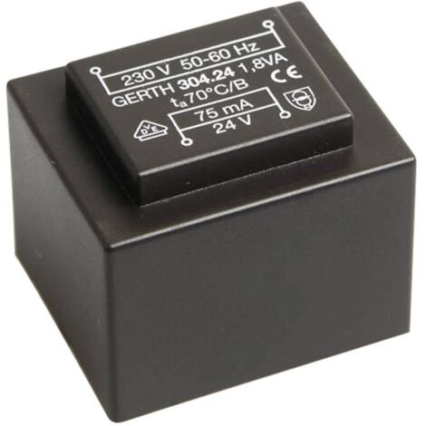 Gerth PT300601 Transformateur pour circuits imprimés 1 x 230 V 1 x 6 V/AC 1.80 VA 300 mA V056861