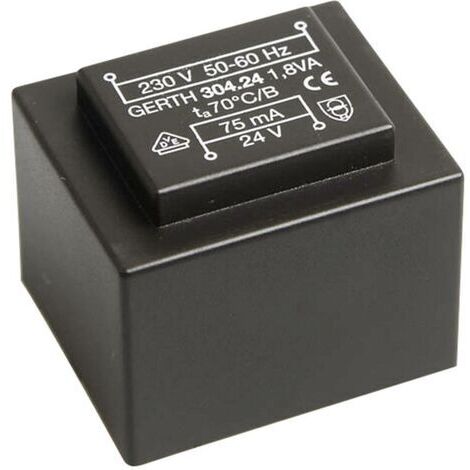 Gerth PT301802 Transformateur pour circuits imprimés 1 x 230 V 2 x 9 V/AC 1.80 VA 100 mA V056481