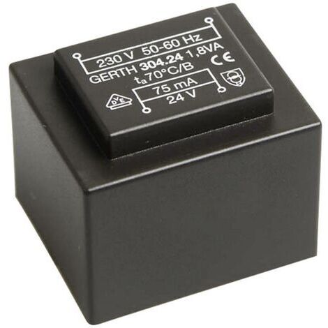Gerth PT303002 Transformateur pour circuits imprimés 1 x 230 V 2 x 15 V/AC 1.80 VA 60 mA V056671