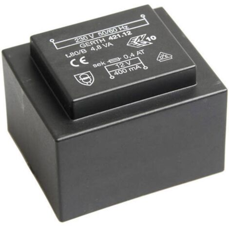 Gerth PT420902 Transformateur pour circuits imprimés 1 x 230 V 2 x 4.50 V/AC 4.80 VA 533 mA V050791
