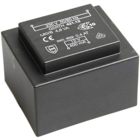 Gerth PT421501 Transformateur pour circuits imprimés 1 x 230 V 1 x 15 V/AC 4.80 VA 320 mA V050711