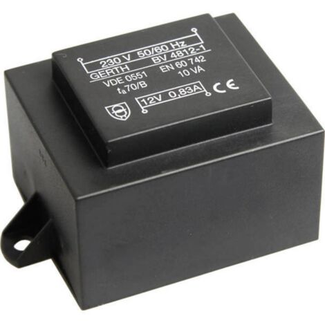 Gerth PT481502F Transformateur pour circuits imprimés 1 x 230 V 2 x 7.50 V/AC 10 VA 666 mA