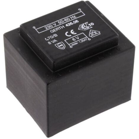 Gerth PTF421502 Transformateur pour circuits imprimés 1 x 230 V 2 x 7.50 V/AC 8 VA 533 mA V050241