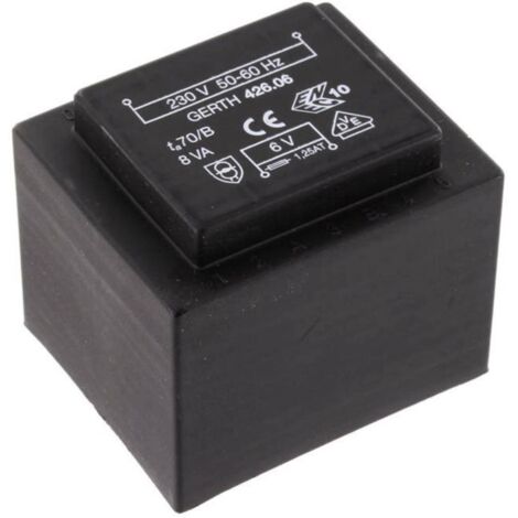 Gerth PTF421802 Transformateur pour circuits imprimés 1 x 230 V 2 x 9 V/AC 8 VA 444 mA V050261